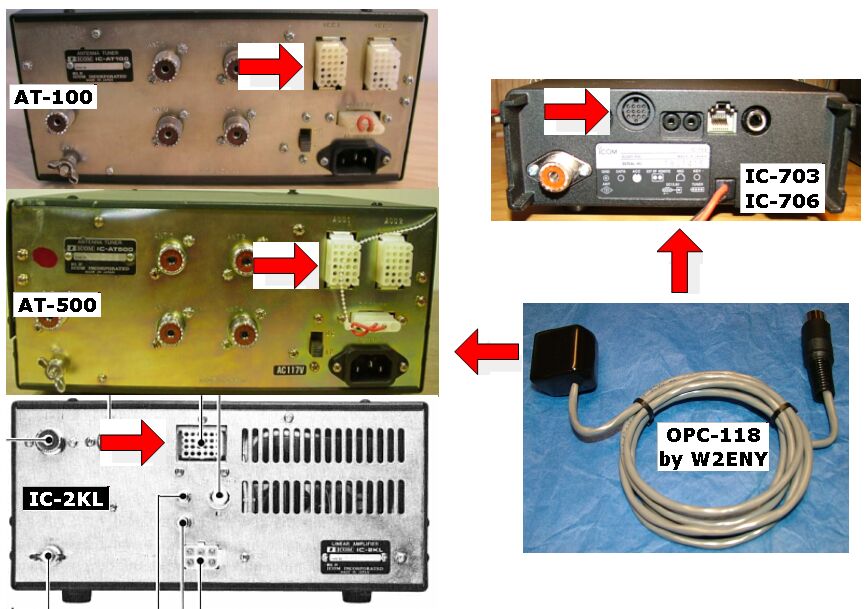 W2ENY OPC118a Interface Solution for Icom 706/718